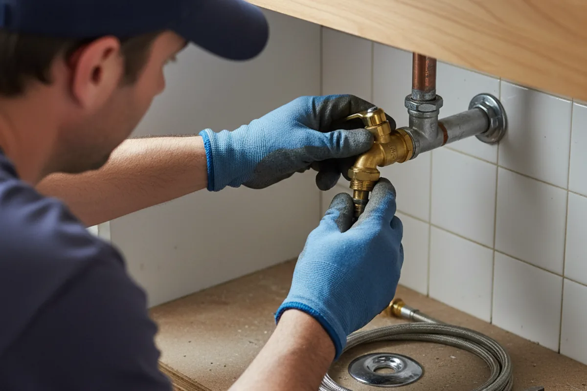 Shutoff valve and fitting work during Repiping in Tuttle